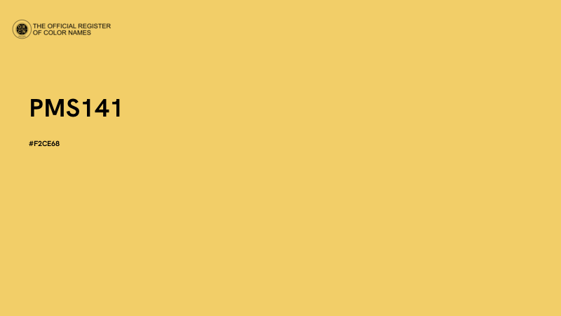 #F2CE68 - PMS141 color image