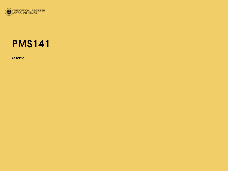 #F2CE68 - PMS141 color image