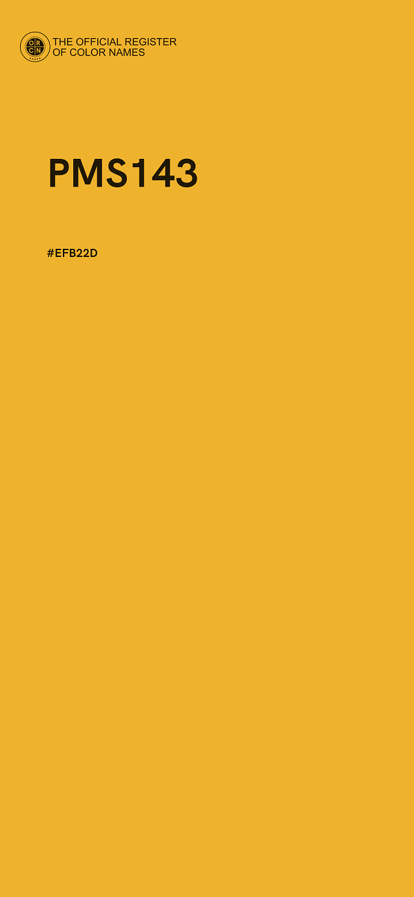 #EFB22D - PMS143 color image