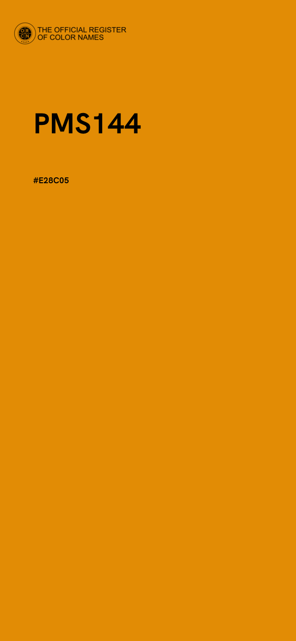 #E28C05 - PMS144 color image