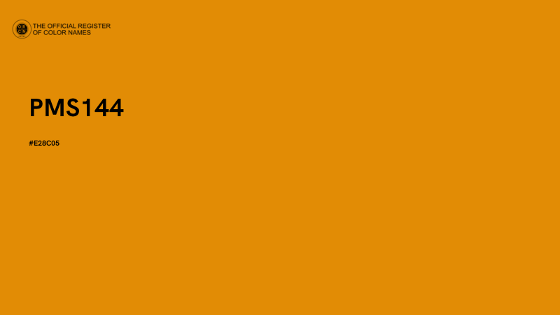 #E28C05 - PMS144 color image