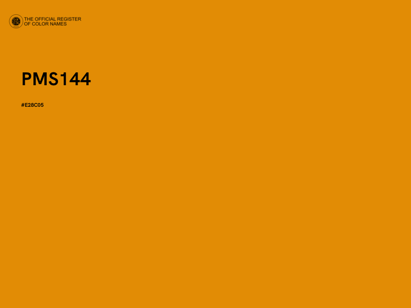 #E28C05 - PMS144 color image