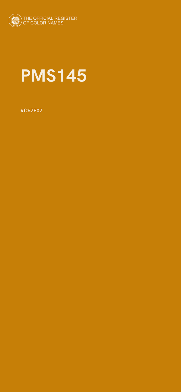 #C67F07 - PMS145 color image