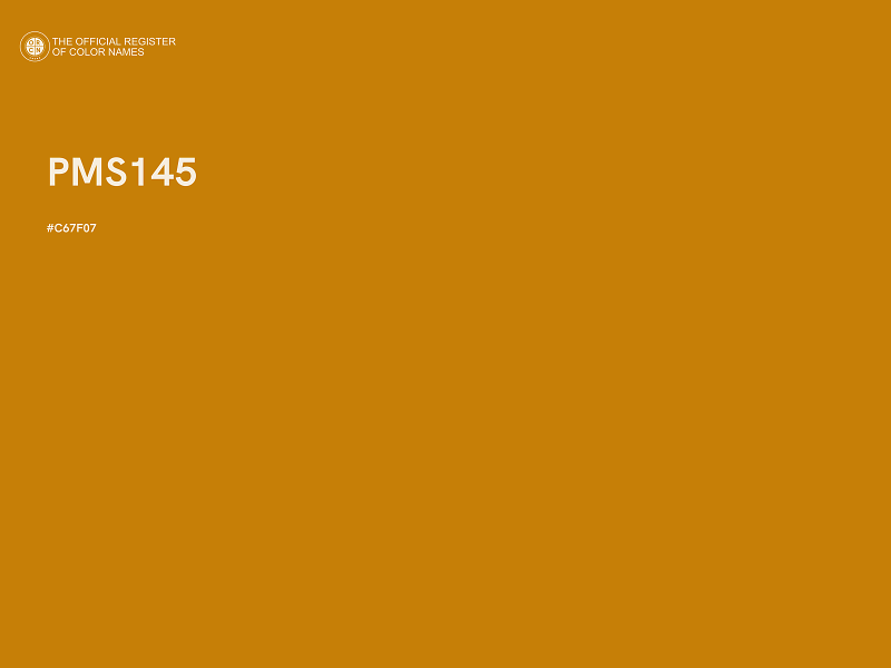 #C67F07 - PMS145 color image