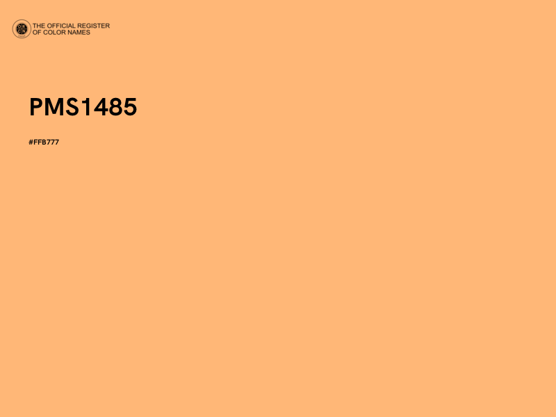 #FFB777 - PMS1485 color image