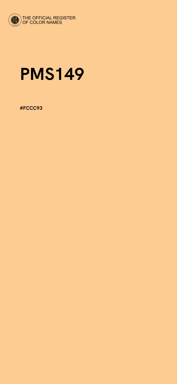 #FCCC93 - PMS149 color image