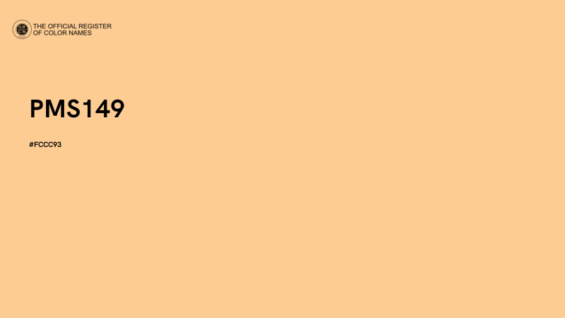 #FCCC93 - PMS149 color image