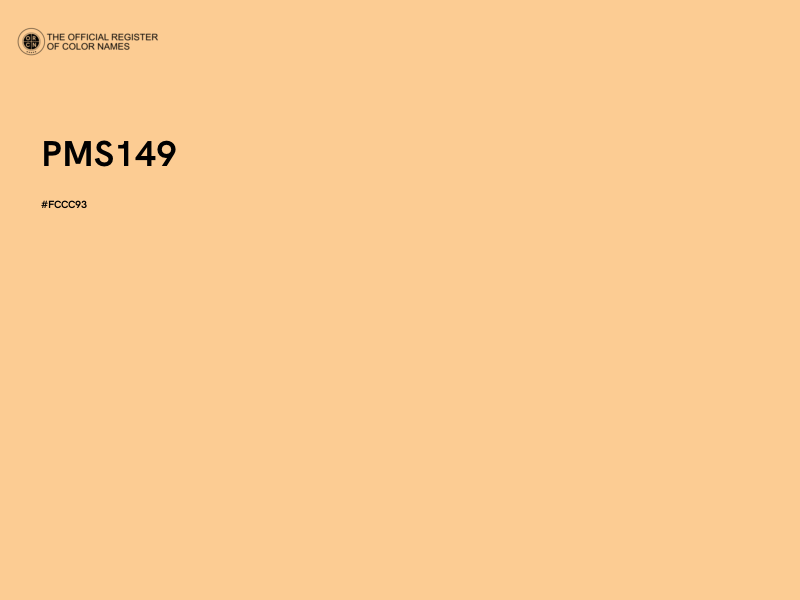 #FCCC93 - PMS149 color image