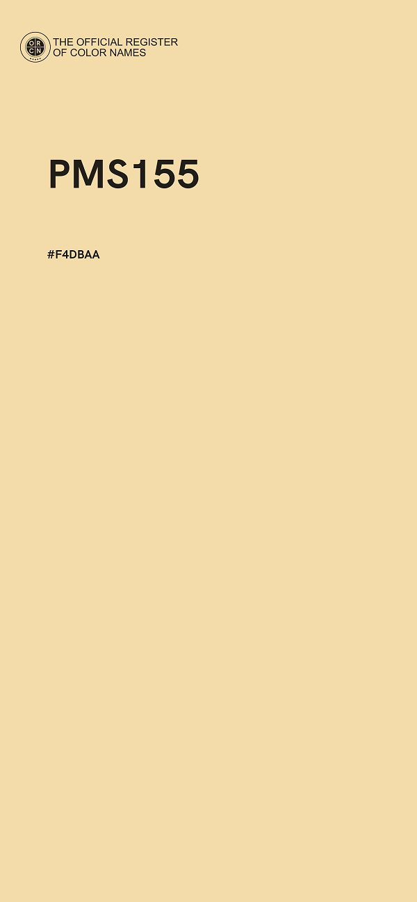 #F4DBAA - PMS155 color image