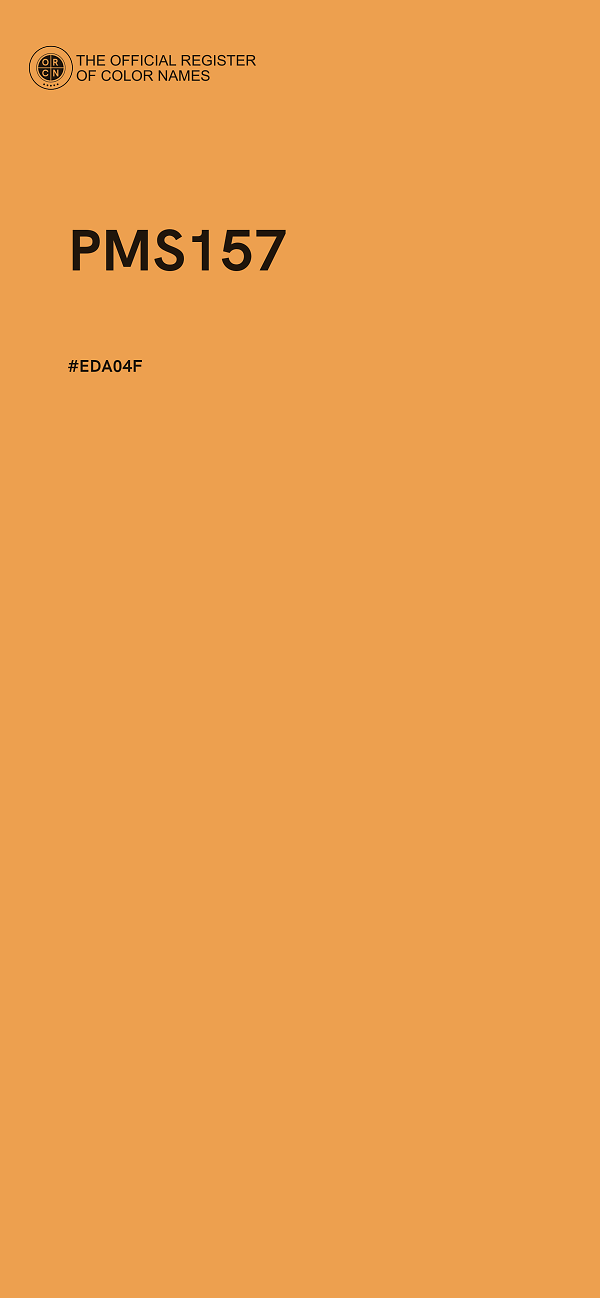 #EDA04F - PMS157 color image