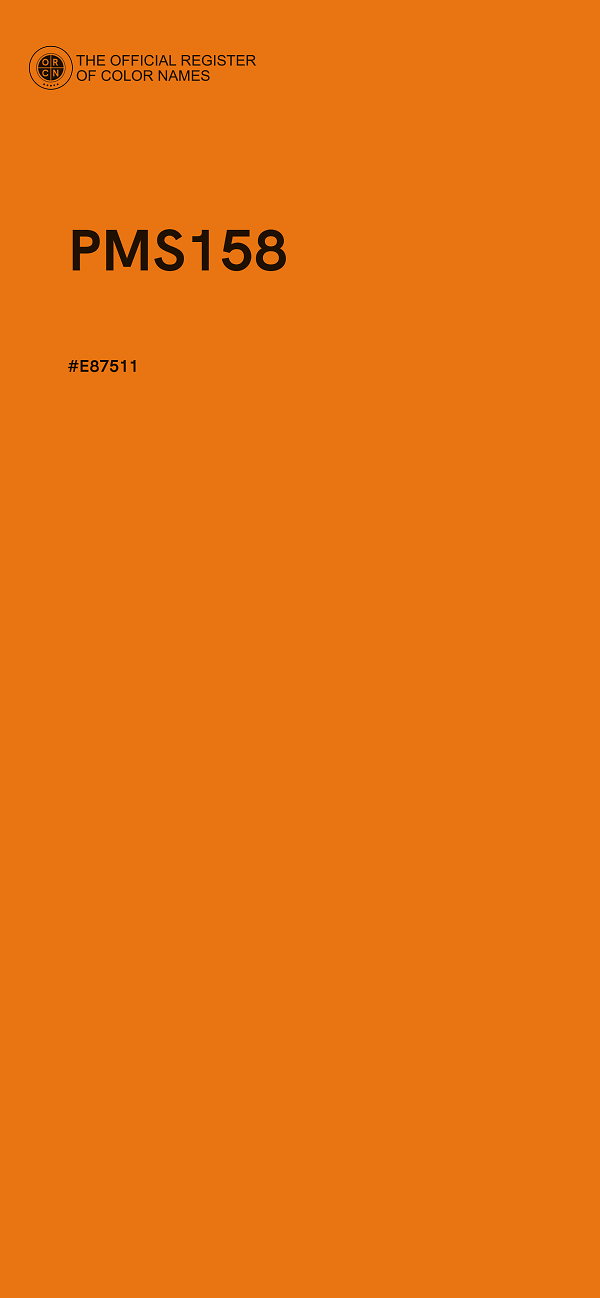#E87511 - PMS158 color image
