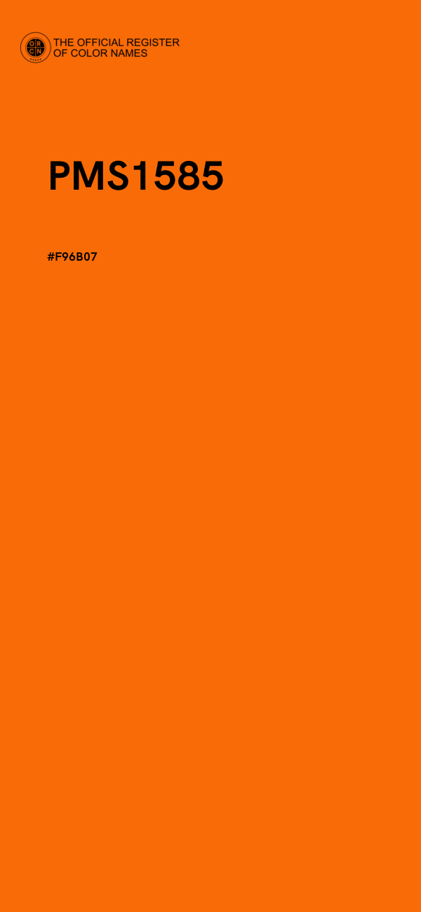 #F96B07 - PMS1585 color image