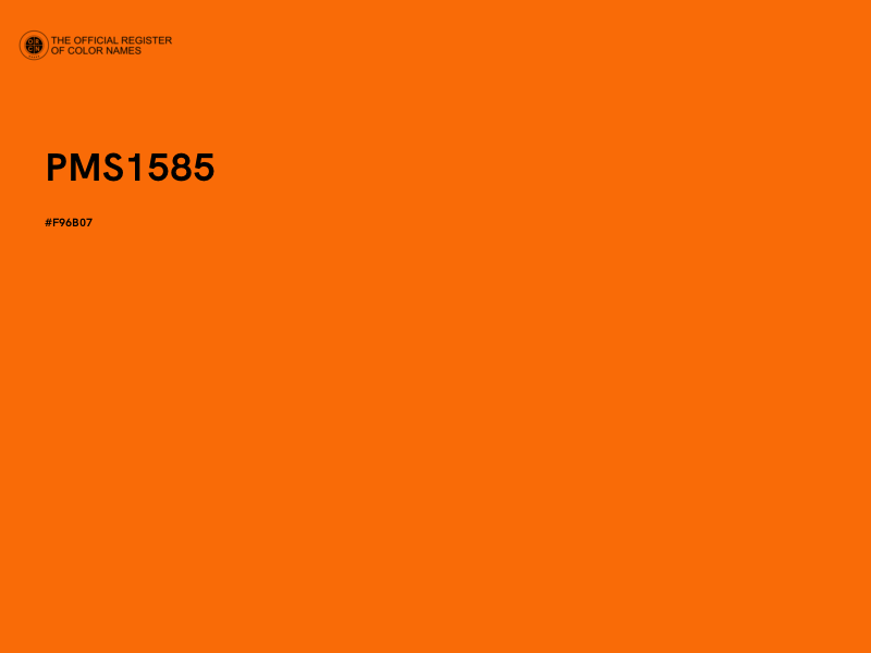 #F96B07 - PMS1585 color image
