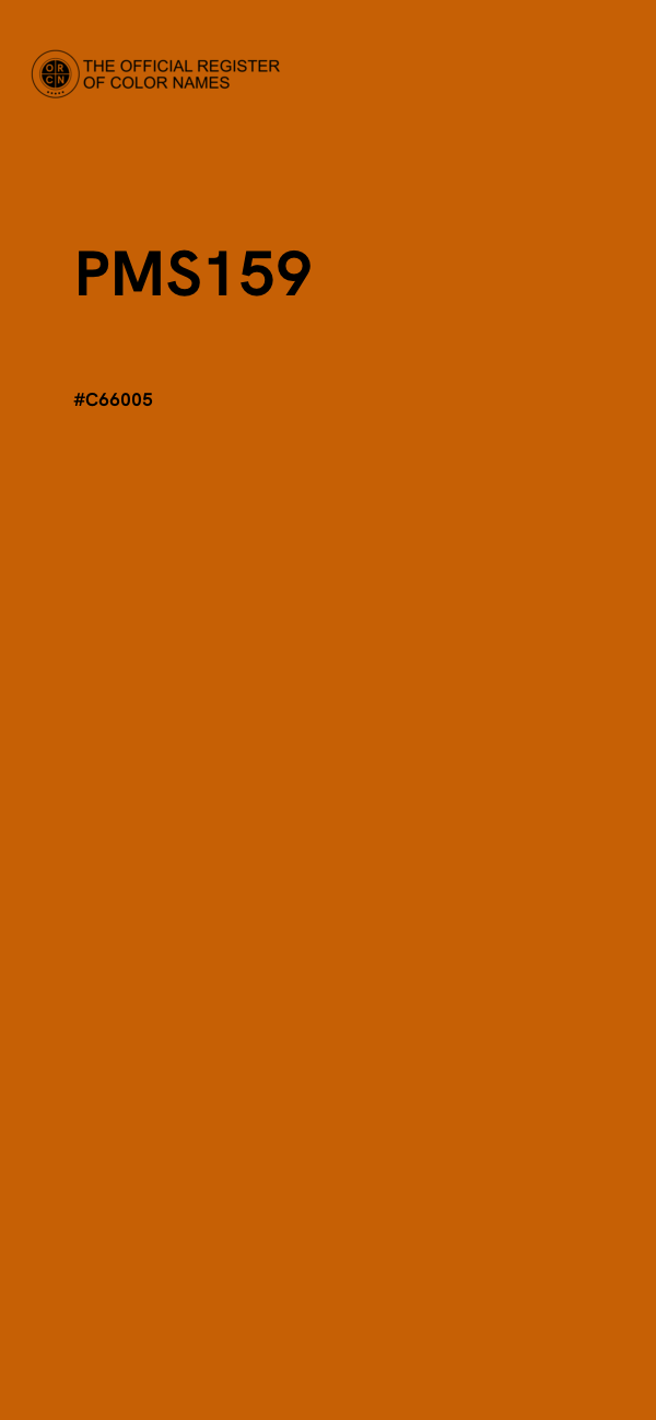 #C66005 - PMS159 color image