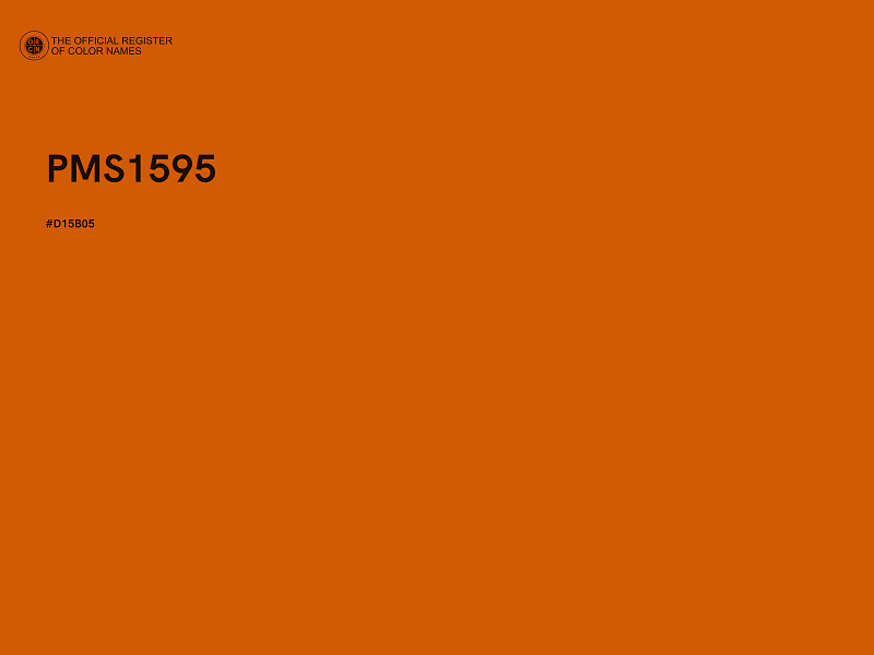 #D15B05 - PMS1595 color image