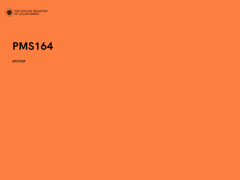 #FC7F3F - PMS164 color image
