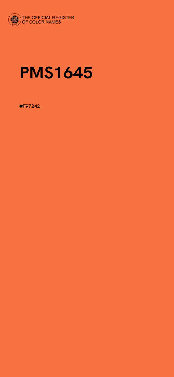 #F97242 - PMS1645 color image