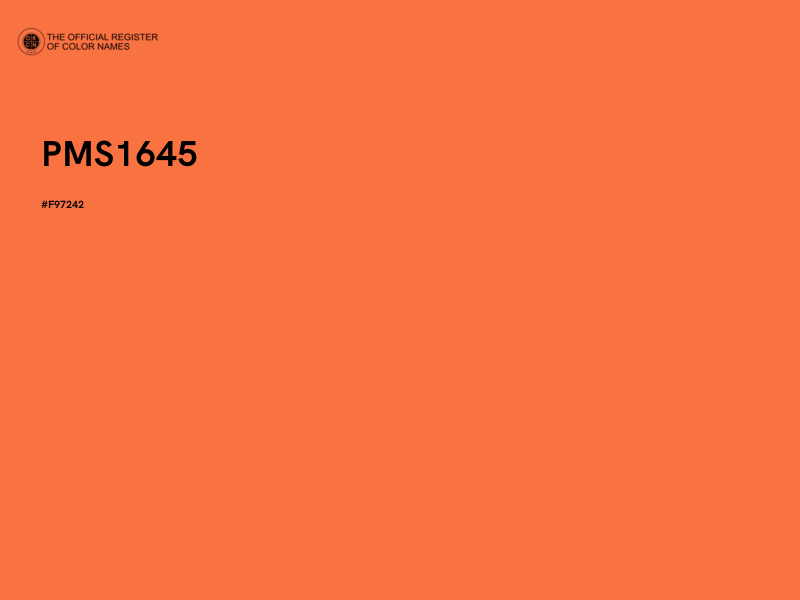 #F97242 - PMS1645 color image