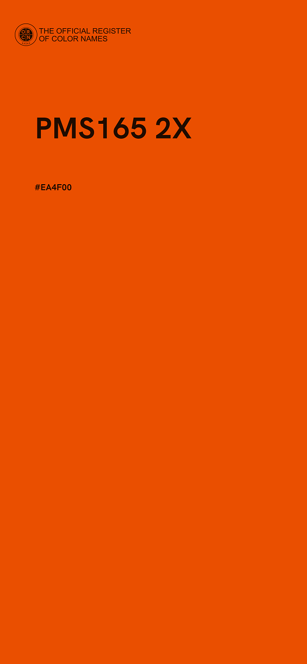 #EA4F00 - PMS165 2X color image