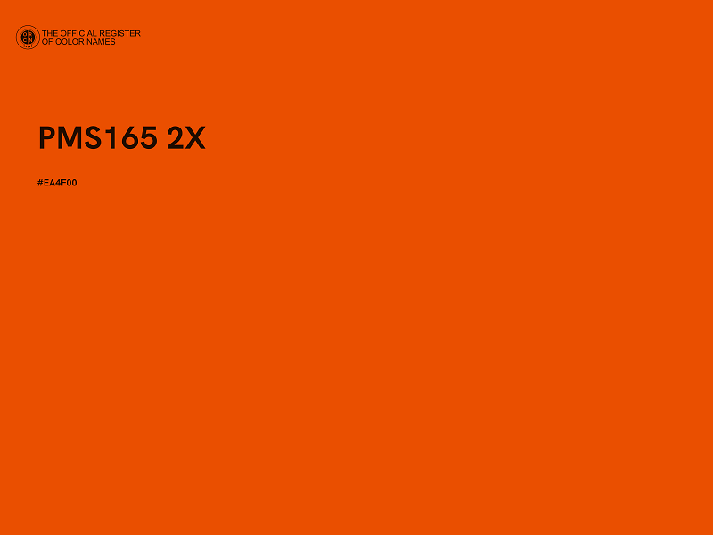 #EA4F00 - PMS165 2X color image