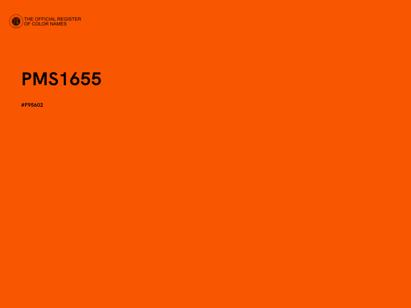 #F95602 - PMS1655 color image