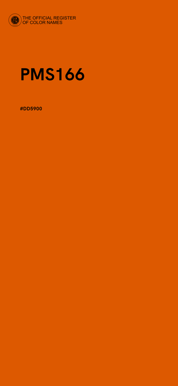 #DD5900 - PMS166 color image