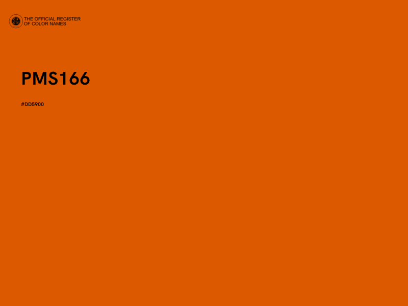 #DD5900 - PMS166 color image