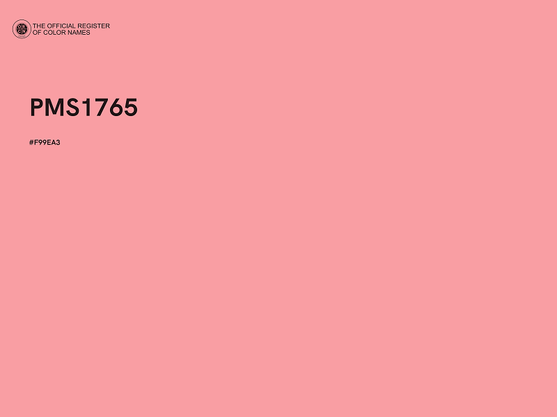 #F99EA3 - PMS1765 color image
