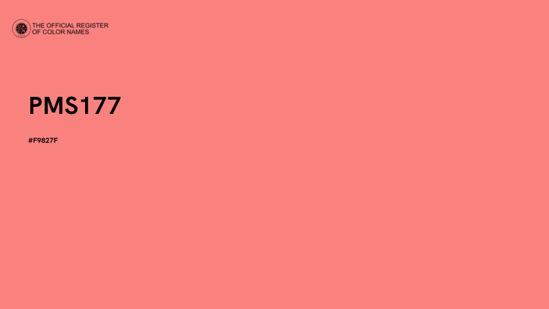#F9827F - PMS177 color image