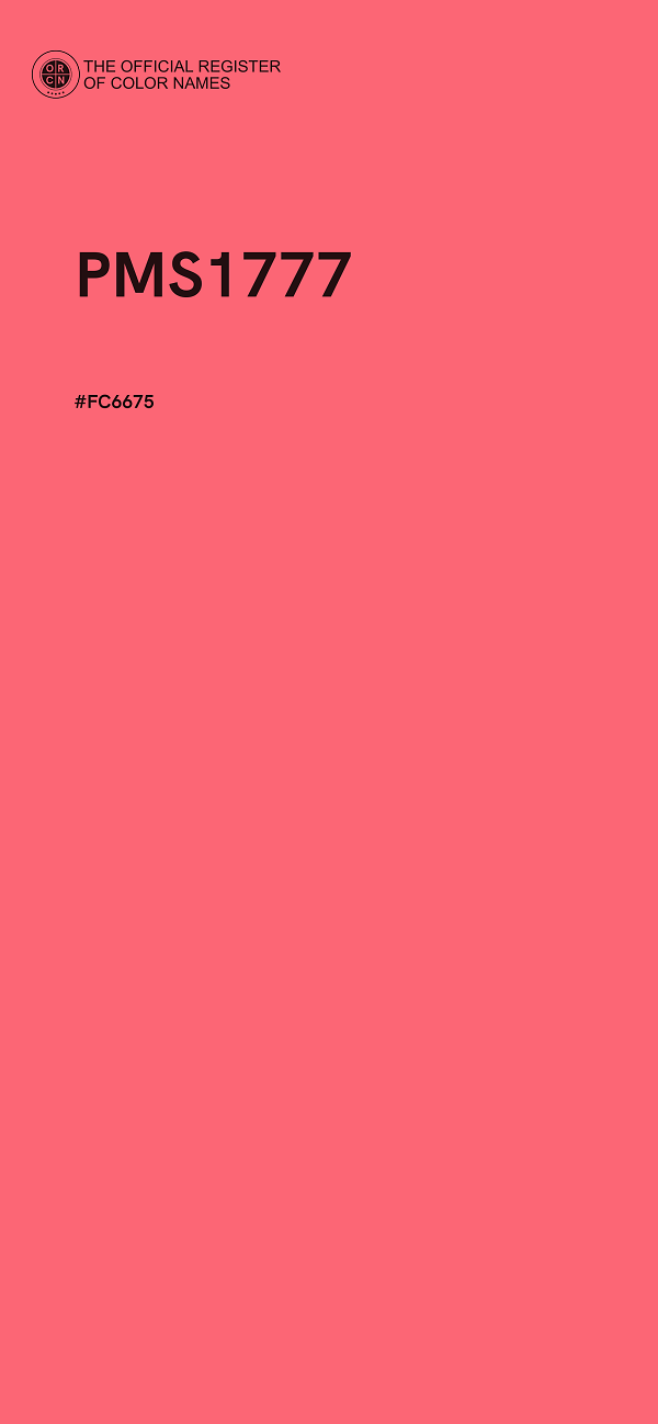 #FC6675 - PMS1777 color image
