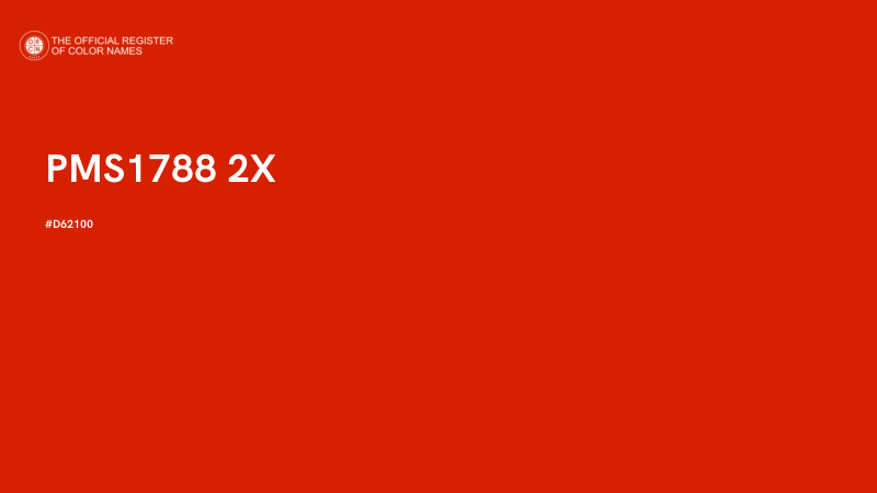 #D62100 - PMS1788 2X color image
