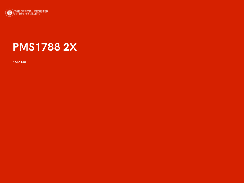 #D62100 - PMS1788 2X color image