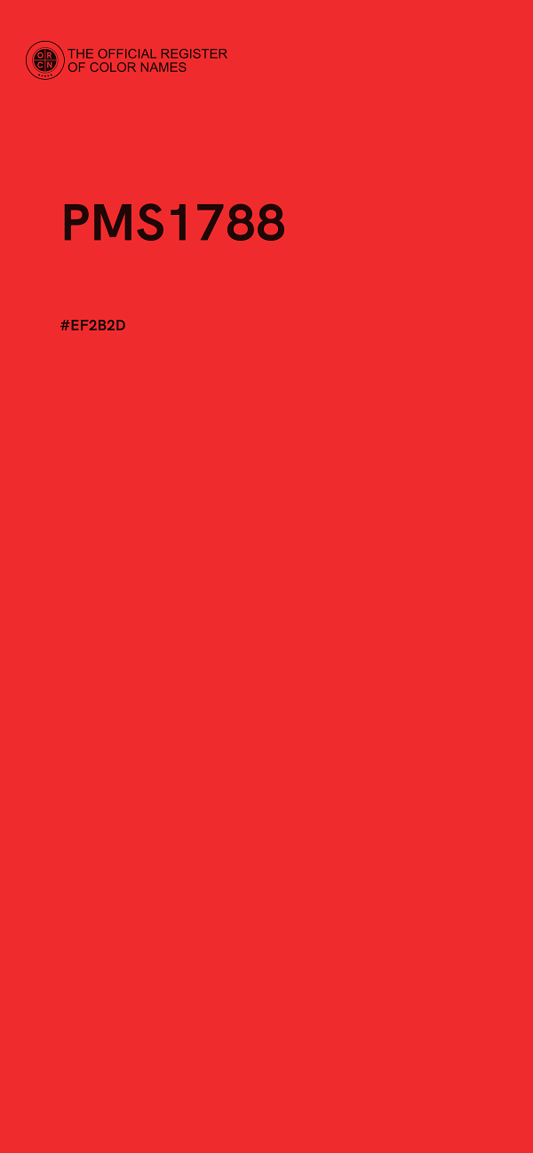 #EF2B2D - PMS1788 color image