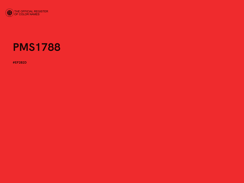 #EF2B2D - PMS1788 color image