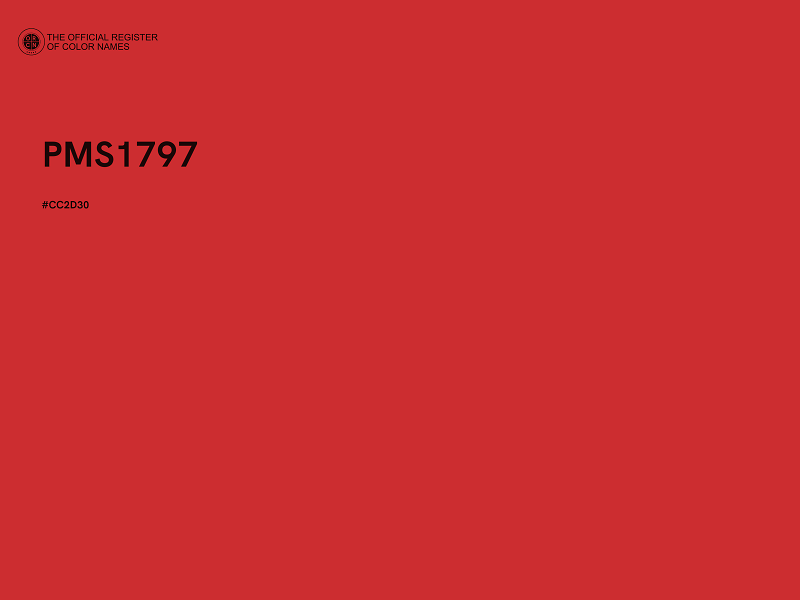#CC2D30 - PMS1797 color image