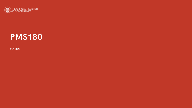 #C13828 - PMS180 color image