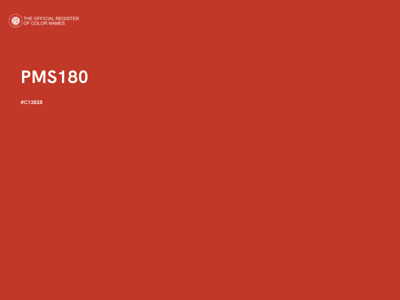 #C13828 - PMS180 color image