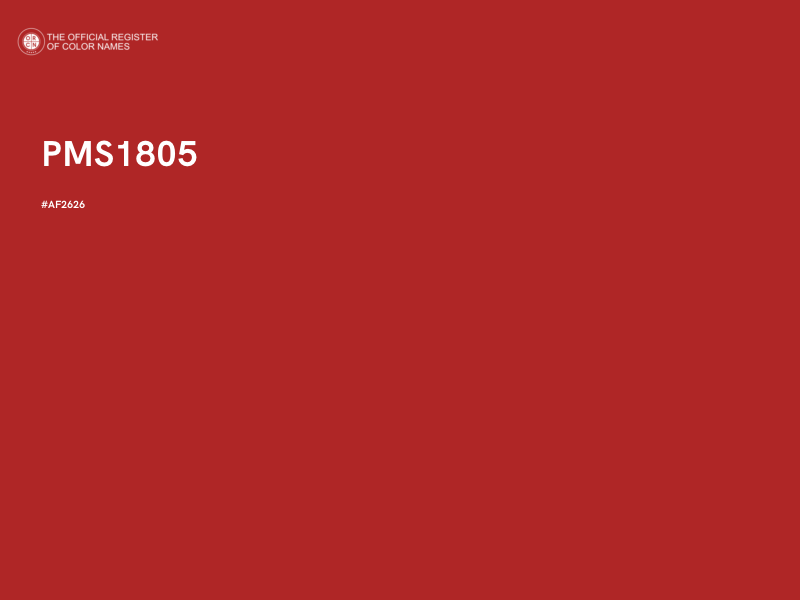 #AF2626 - PMS1805 color image
