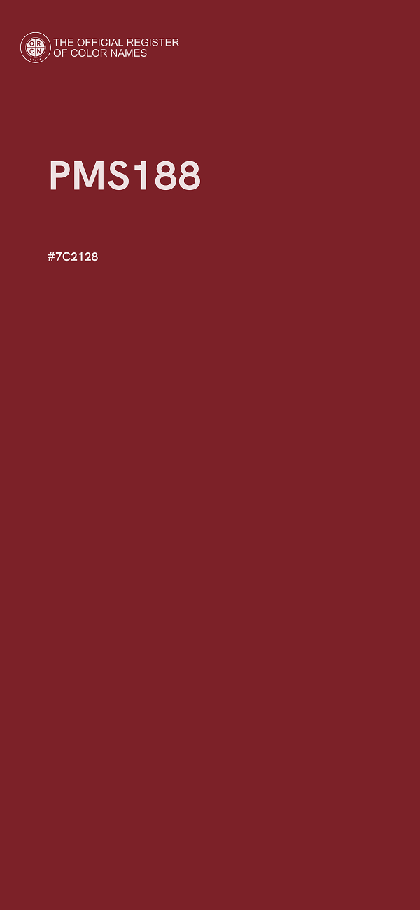 #7C2128 - PMS188 color image