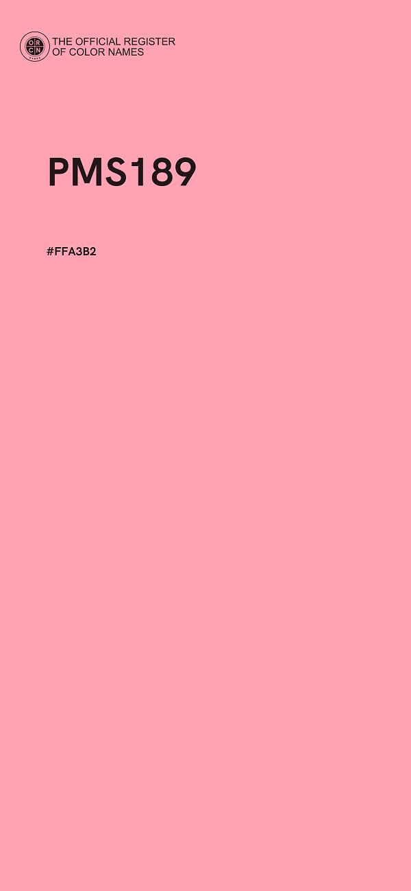 #FFA3B2 - PMS189 color image