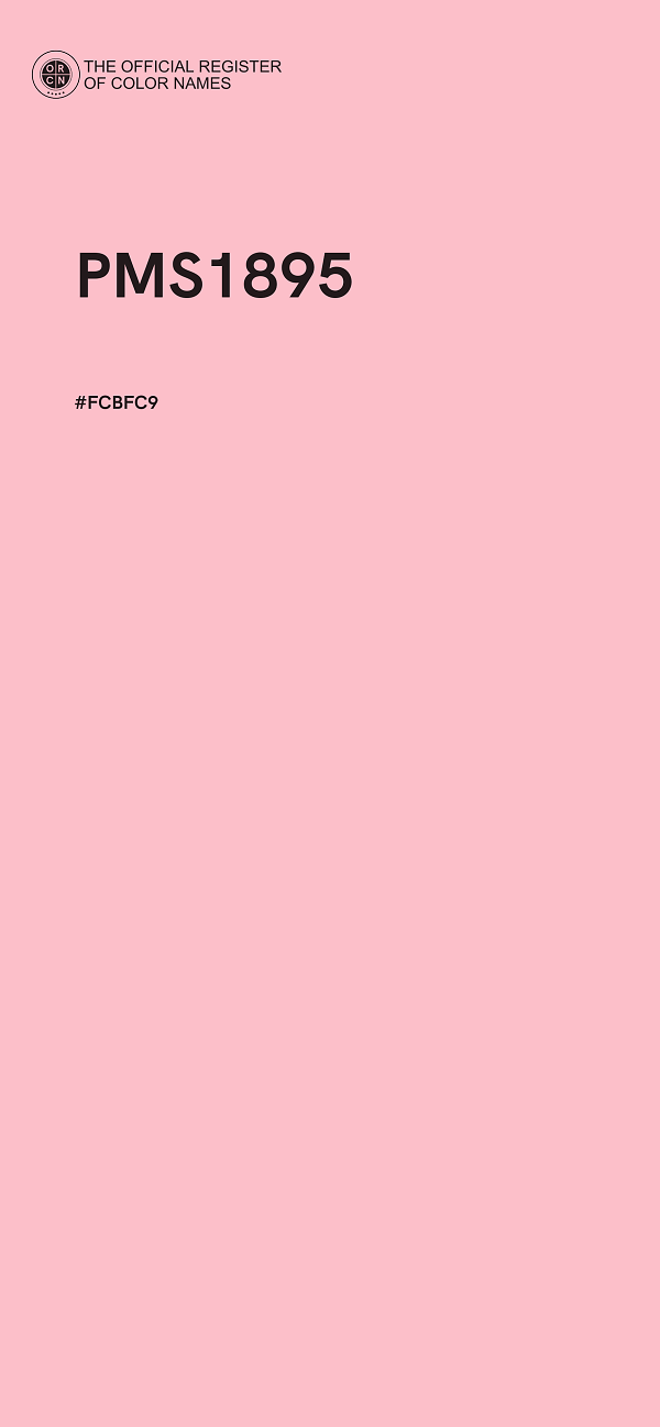 #FCBFC9 - PMS1895 color image