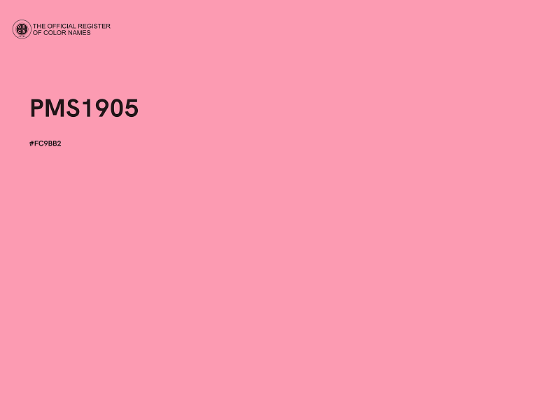 #FC9BB2 - PMS1905 color image