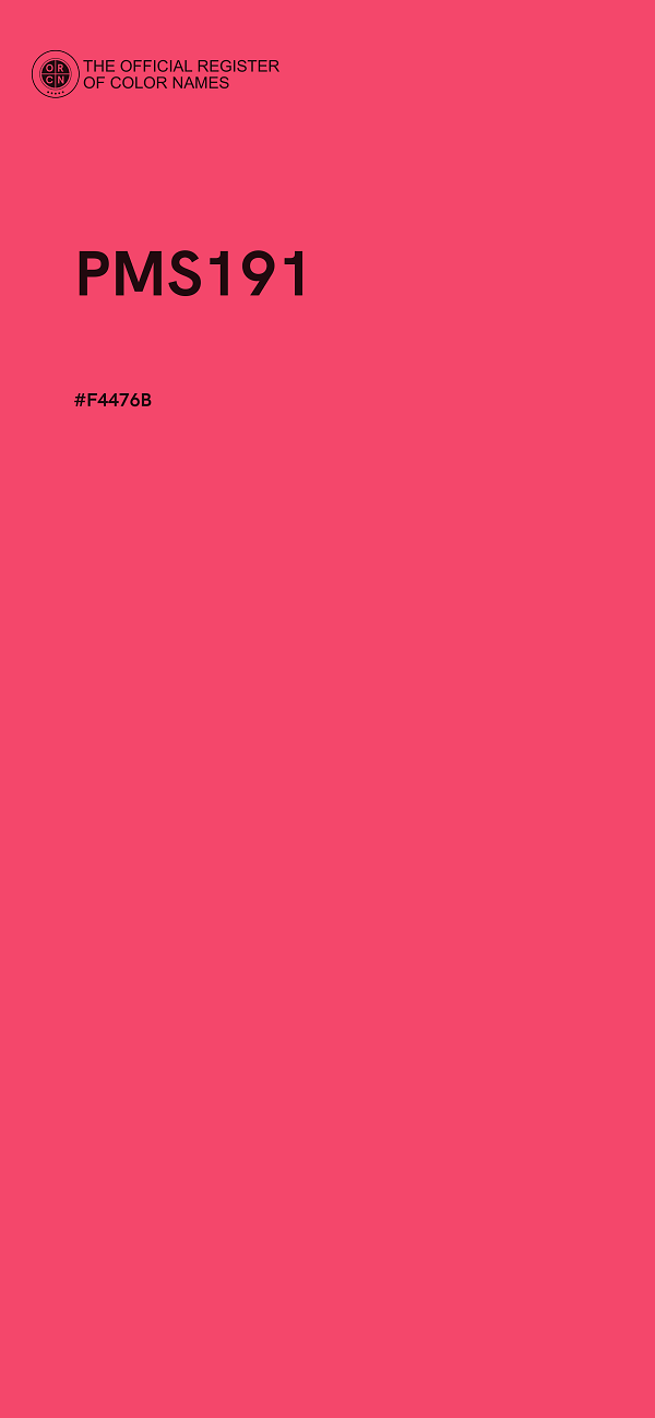 #F4476B - PMS191 color image