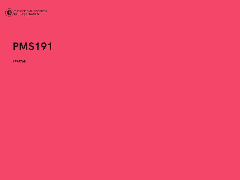 #F4476B - PMS191 color image