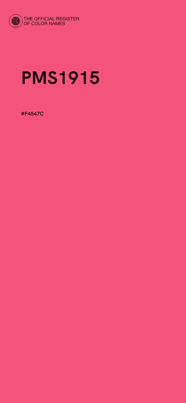 #F4547C - PMS1915 color image