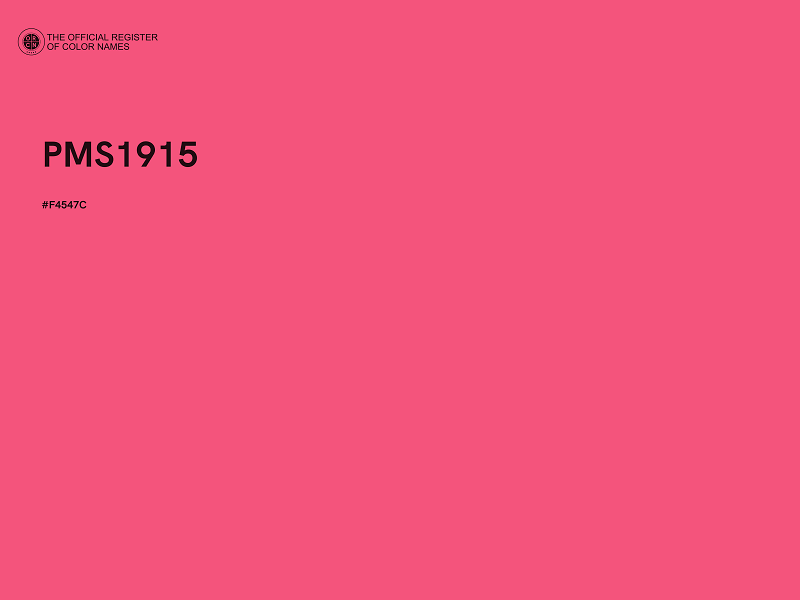 #F4547C - PMS1915 color image