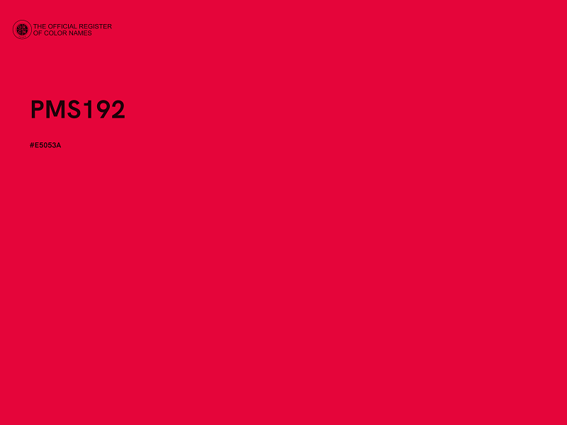 #E5053A - PMS192 color image
