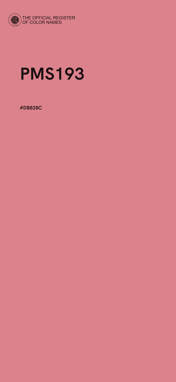 #DB828C - PMS193 color image