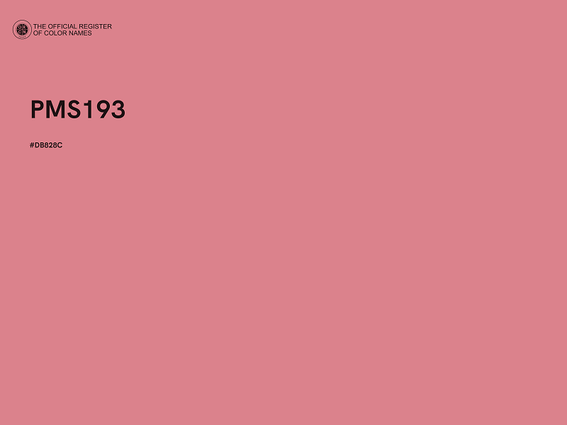 #DB828C - PMS193 color image
