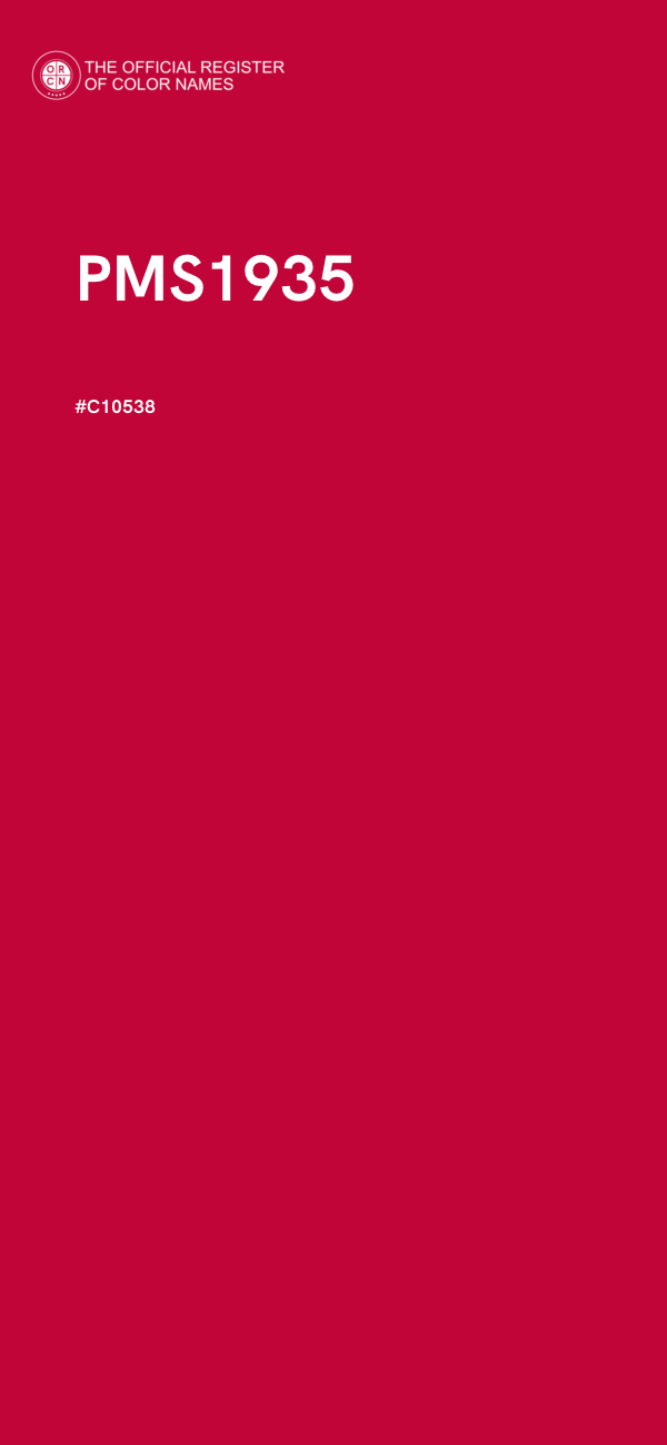 #C10538 - PMS1935 color image